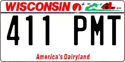 WI license plate 411PMT