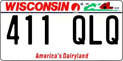 WI license plate 411QLQ