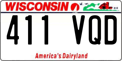 WI license plate 411VQD