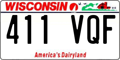 WI license plate 411VQF