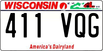 WI license plate 411VQG