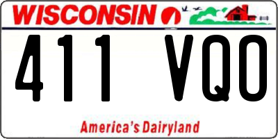 WI license plate 411VQO