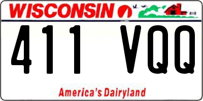 WI license plate 411VQQ