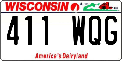 WI license plate 411WQG