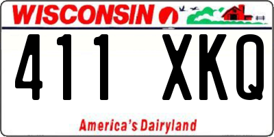 WI license plate 411XKQ