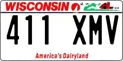 WI license plate 411XMV