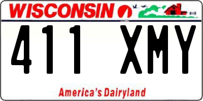 WI license plate 411XMY