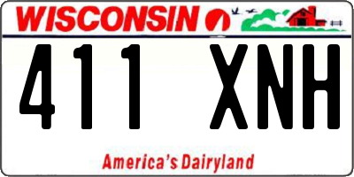 WI license plate 411XNH