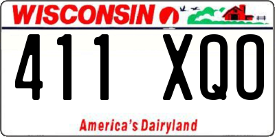 WI license plate 411XQO