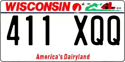 WI license plate 411XQQ