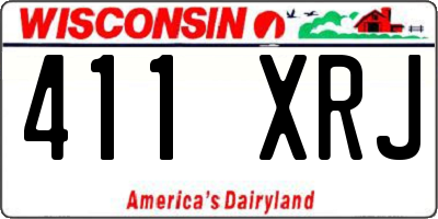 WI license plate 411XRJ