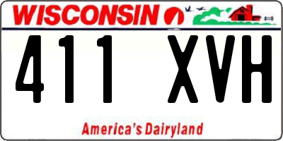 WI license plate 411XVH