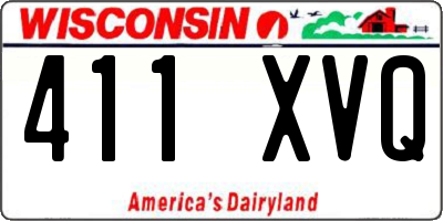 WI license plate 411XVQ