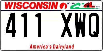 WI license plate 411XWQ
