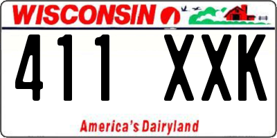 WI license plate 411XXK