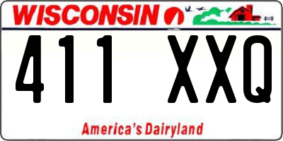 WI license plate 411XXQ