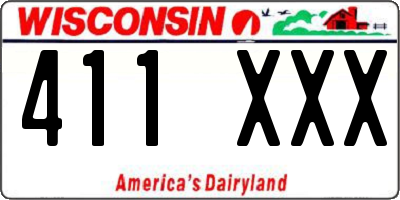 WI license plate 411XXX