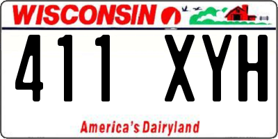 WI license plate 411XYH