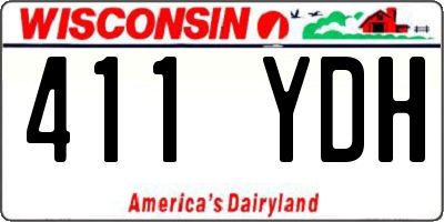 WI license plate 411YDH