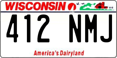 WI license plate 412NMJ