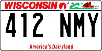 WI license plate 412NMY