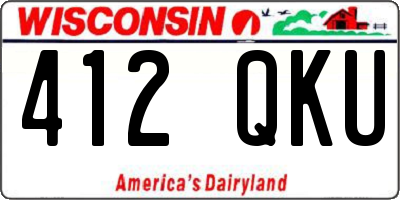 WI license plate 412QKU