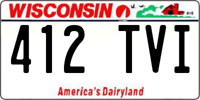 WI license plate 412TVI