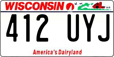 WI license plate 412UYJ