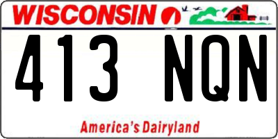 WI license plate 413NQN