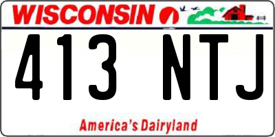 WI license plate 413NTJ
