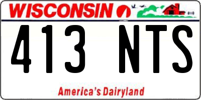 WI license plate 413NTS