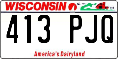 WI license plate 413PJQ