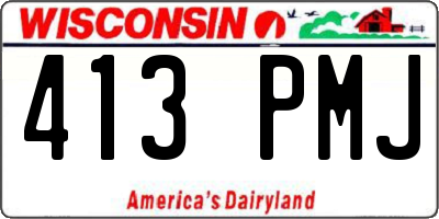 WI license plate 413PMJ