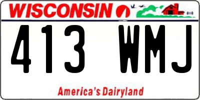 WI license plate 413WMJ