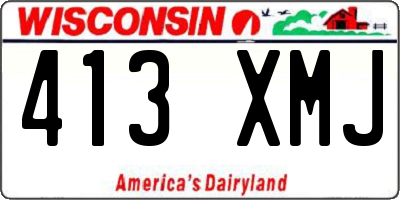 WI license plate 413XMJ