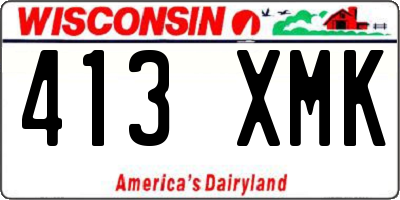 WI license plate 413XMK
