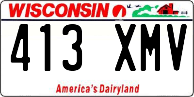 WI license plate 413XMV