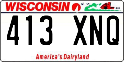 WI license plate 413XNQ
