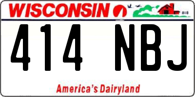 WI license plate 414NBJ