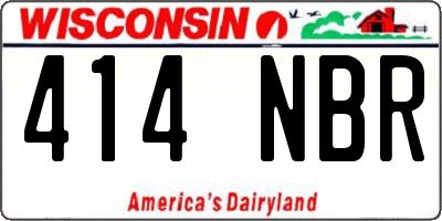 WI license plate 414NBR