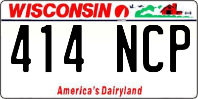 WI license plate 414NCP