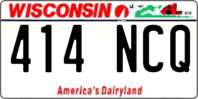 WI license plate 414NCQ