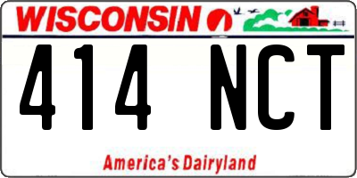 WI license plate 414NCT
