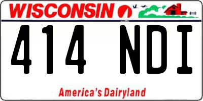 WI license plate 414NDI