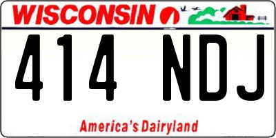 WI license plate 414NDJ