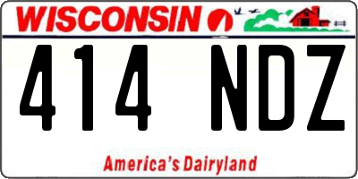 WI license plate 414NDZ