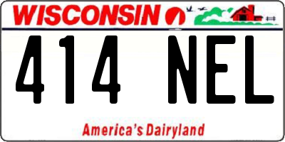WI license plate 414NEL