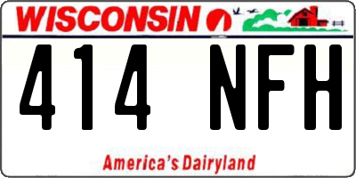 WI license plate 414NFH