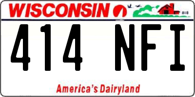 WI license plate 414NFI