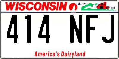 WI license plate 414NFJ